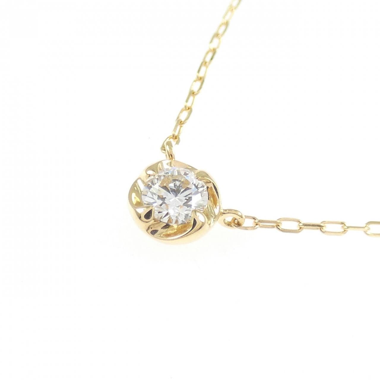 K18YG ダイヤモンド ネックレス 0.15CT
