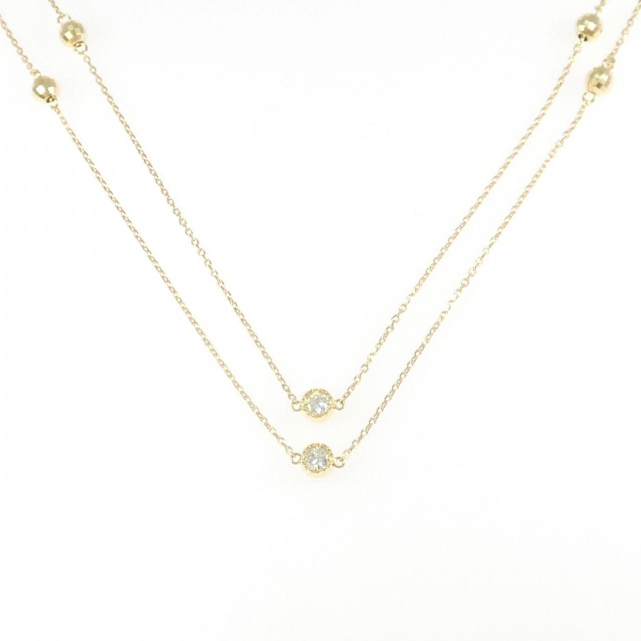 K18YG ダイヤモンド ネックレス 0.50CT