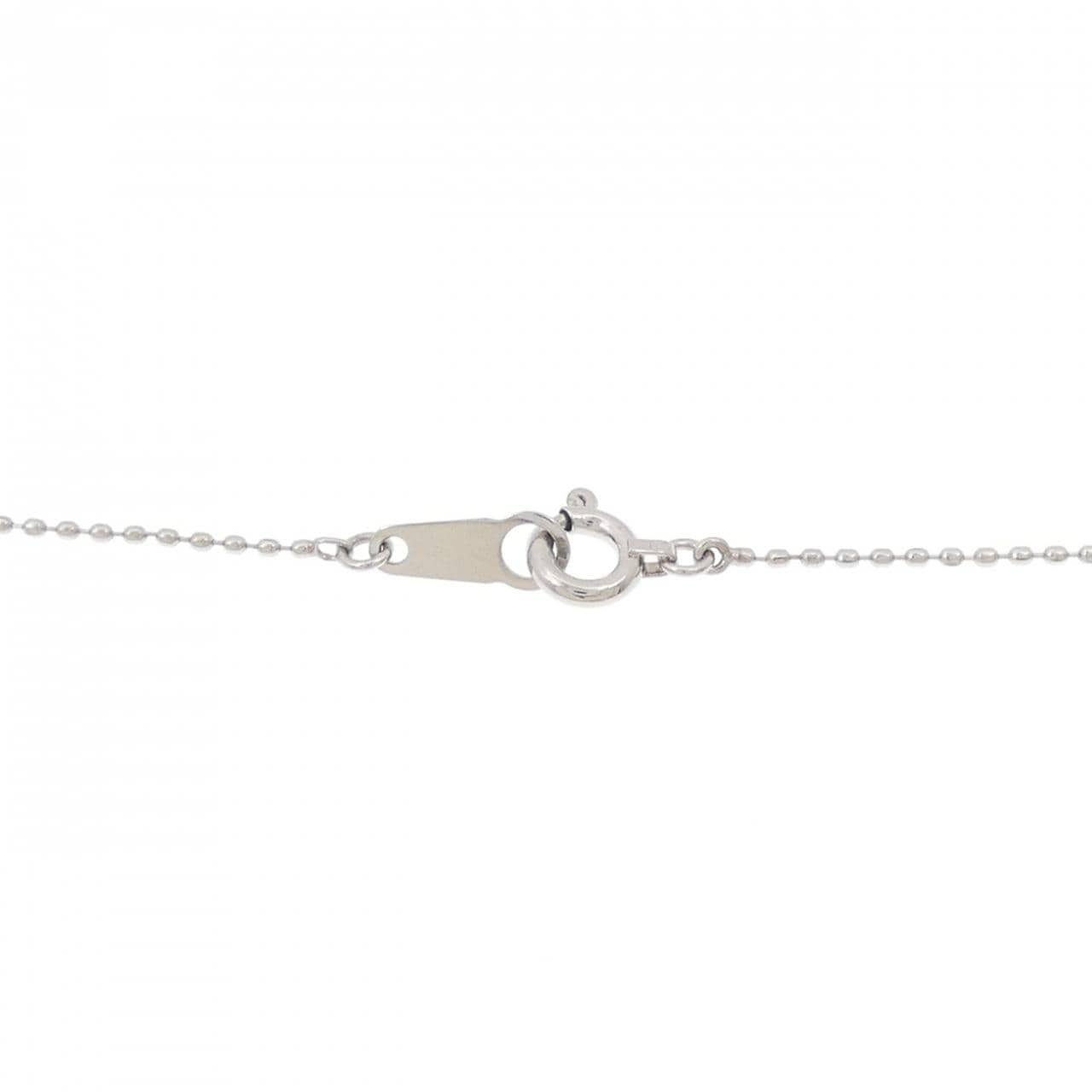 PT900/PT850 フラワー ダイヤモンド ネックレス 0.31CT