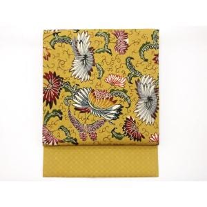 【未使用品】名古屋帯　琉球本紅型　新垣妙子