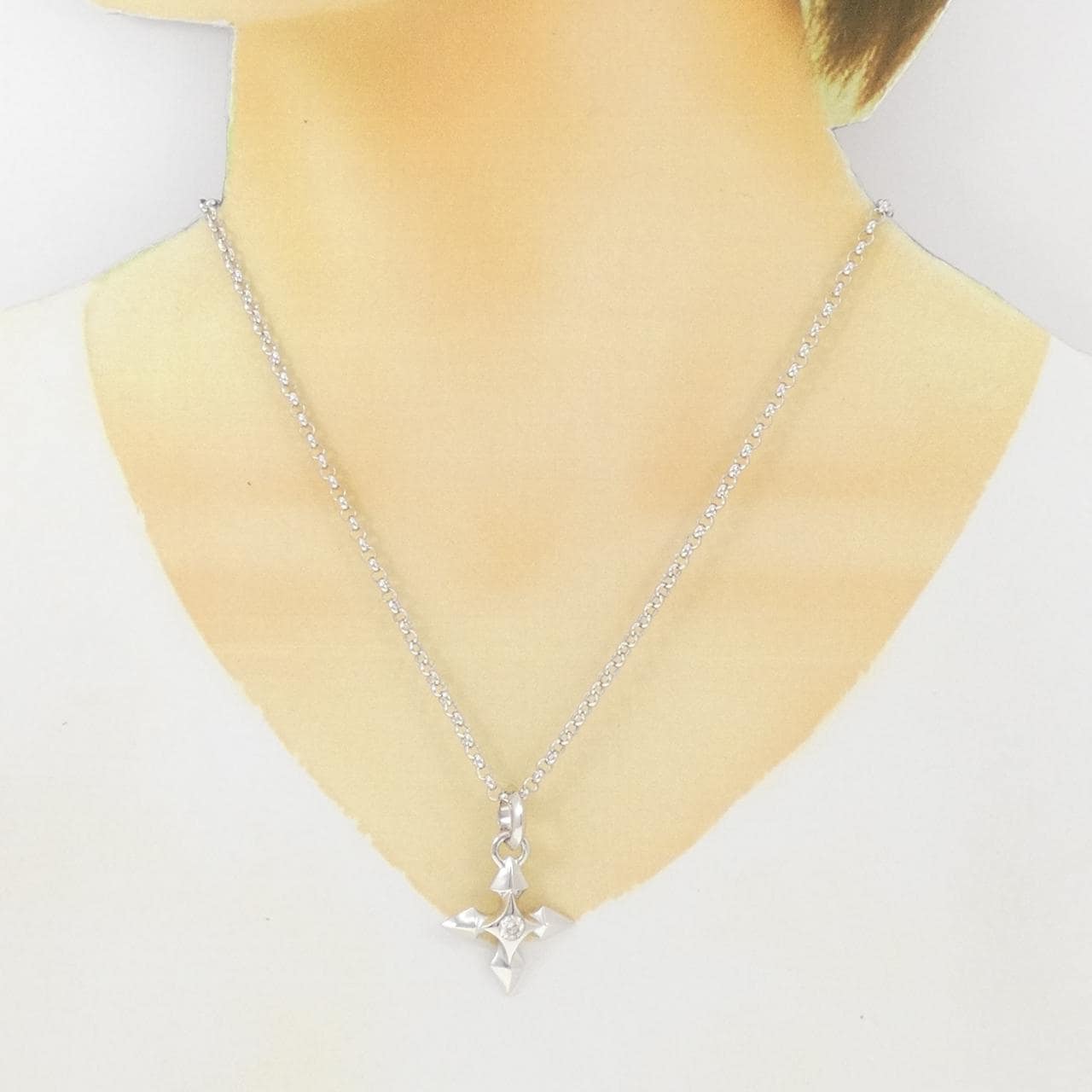 日本最大級 コメ兵｜K18WG ダイヤモンド ネックレス 0.316CT｜ジュエリー アクセサリー