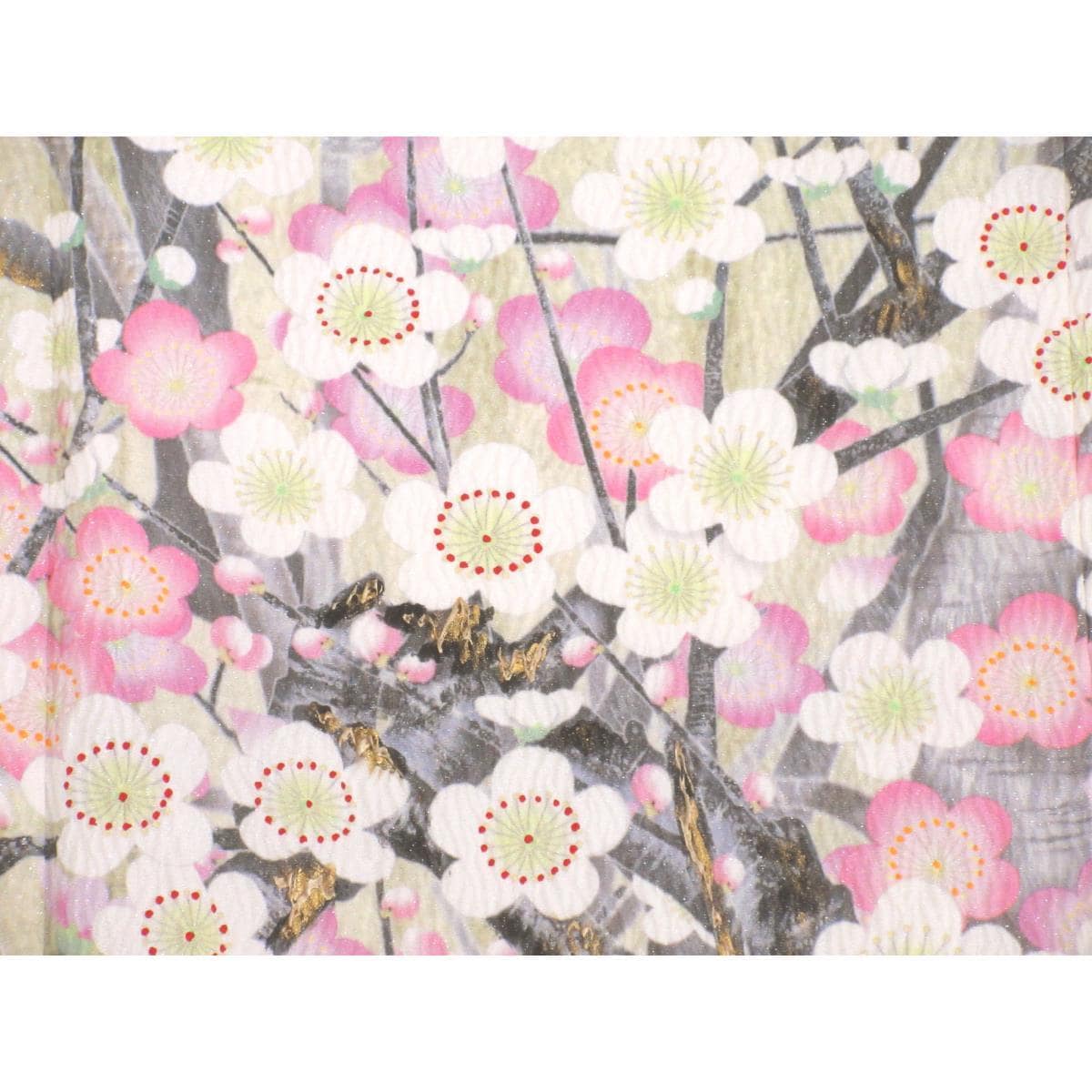 Furisode Kimono by Yamaoka Koto, 2-piece set of kimono and nagajuban