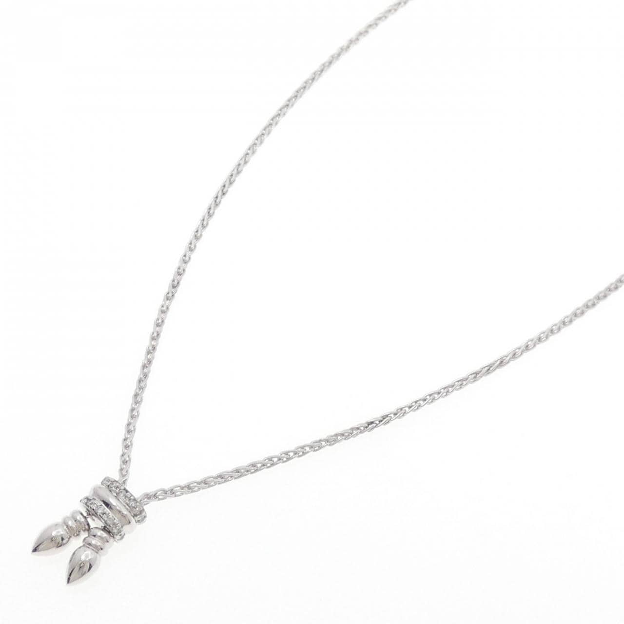 750WG ダイヤモンド ネックレス 0.13CT