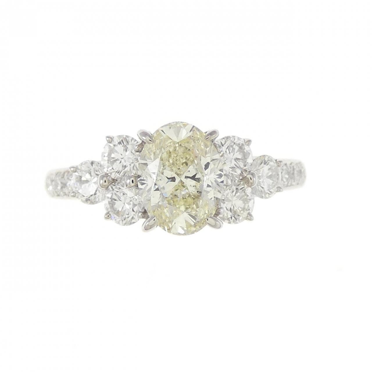 PT Diamond Ring 1.200CT VLY SI2 Oval Cut