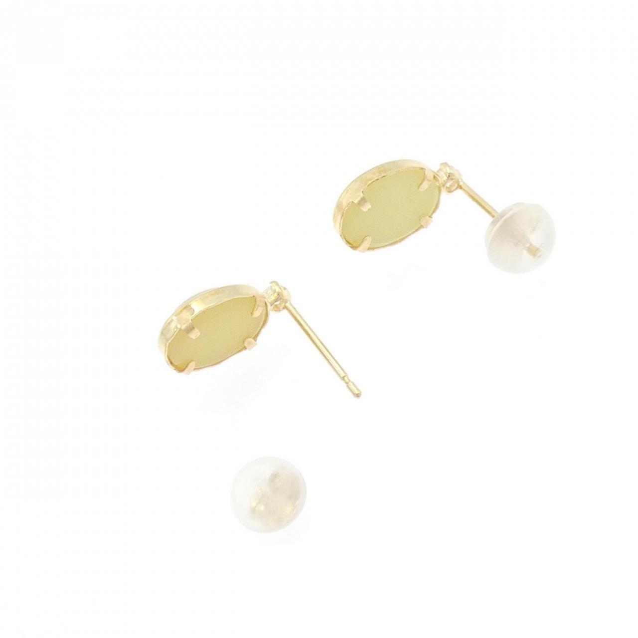 【新品】K18YG オパール ピアス