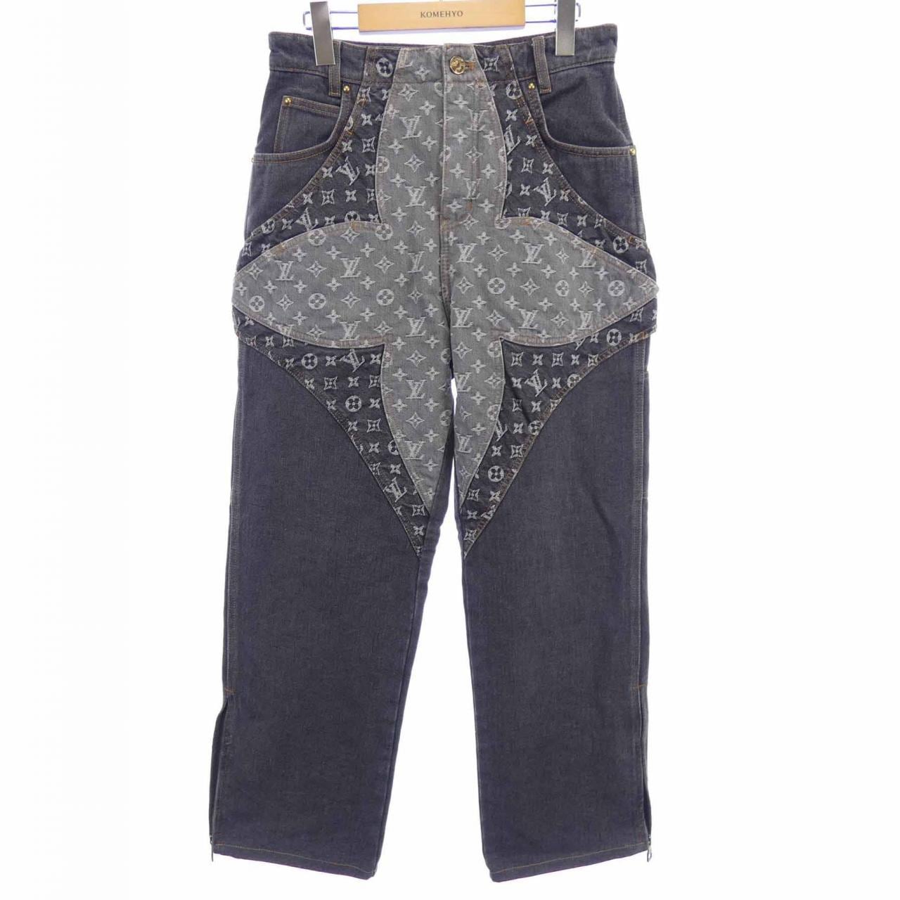 ルイヴィトン LOUIS VUITTON モノグラムフラワーデニムパンツ HPD92WY92 ジーンズ