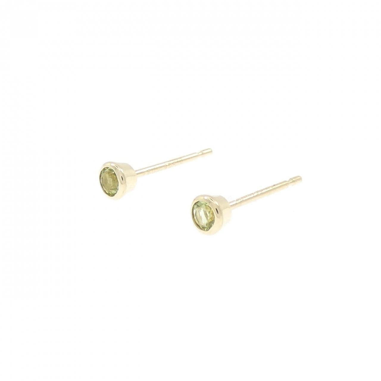 4゜C ペリドット ピアス