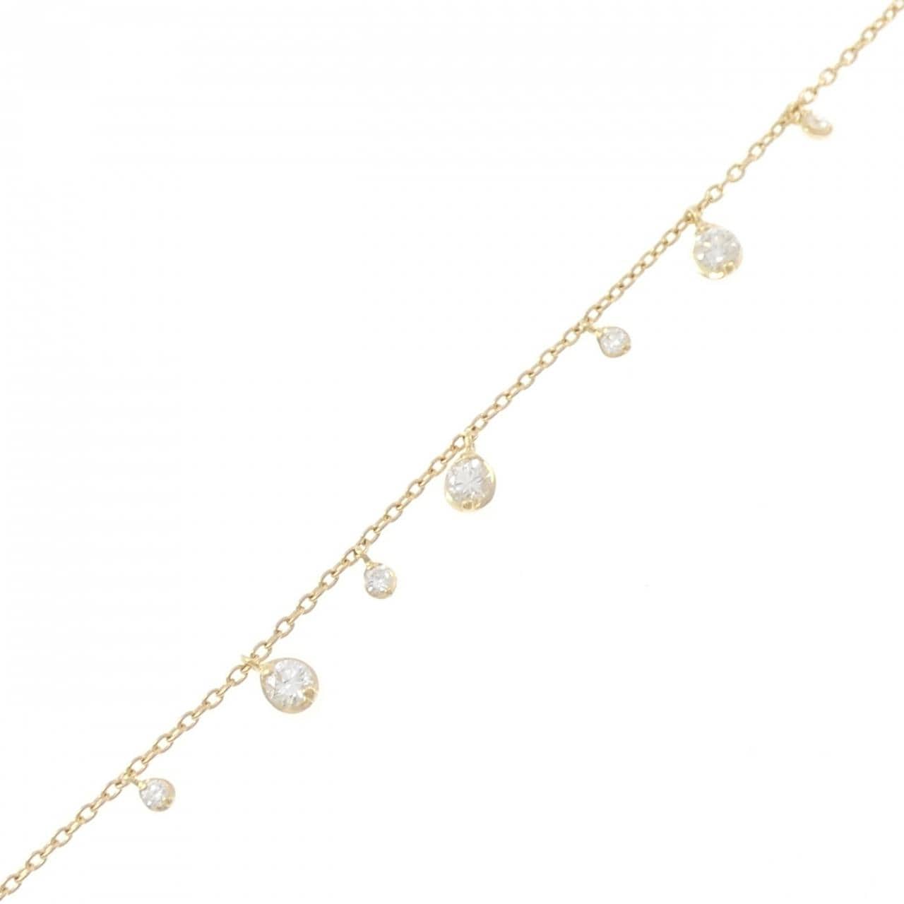 K18YG ダイヤモンド ブレスレット 0.26CT