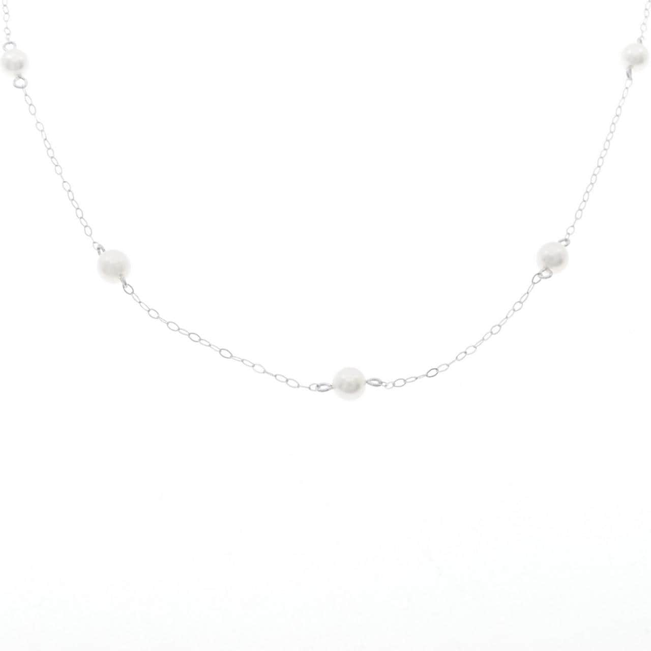 K18WG Akoya pearl necklace