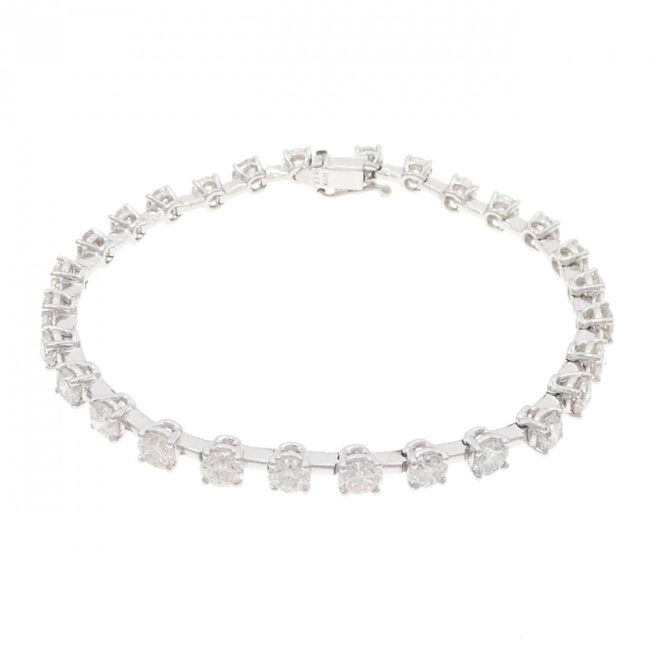 PT900 ダイヤモンド ブレスレット 7.14CT