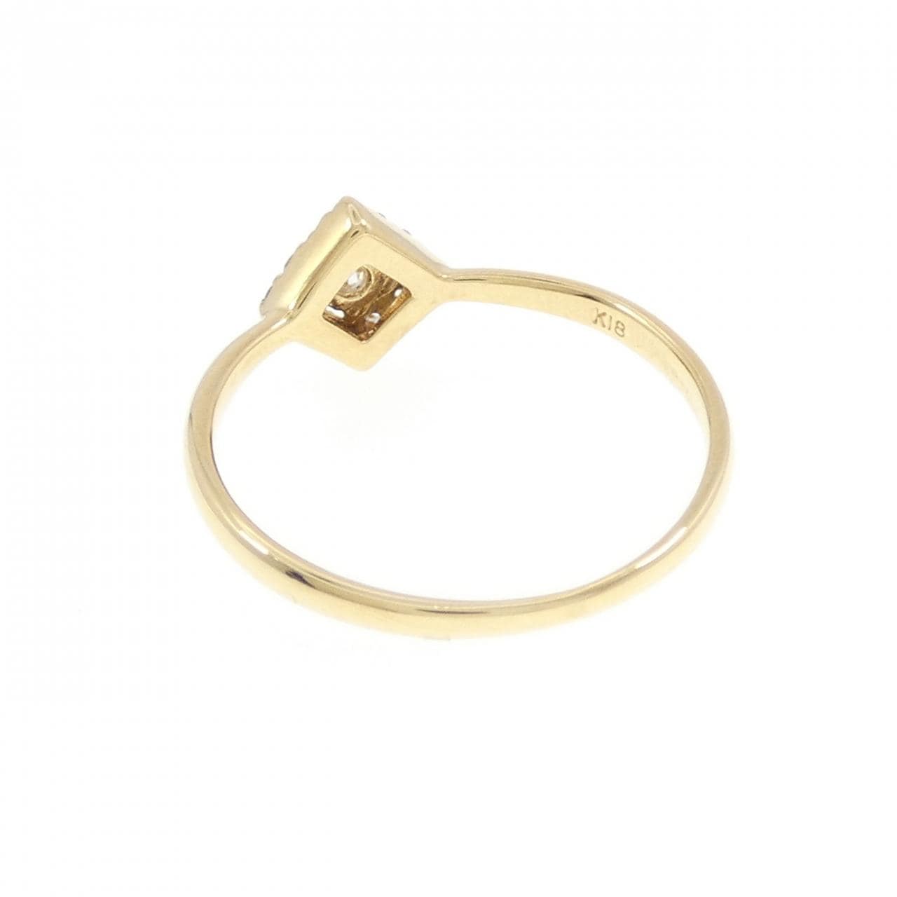 K18YG ダイヤモンド リング 0.12CT