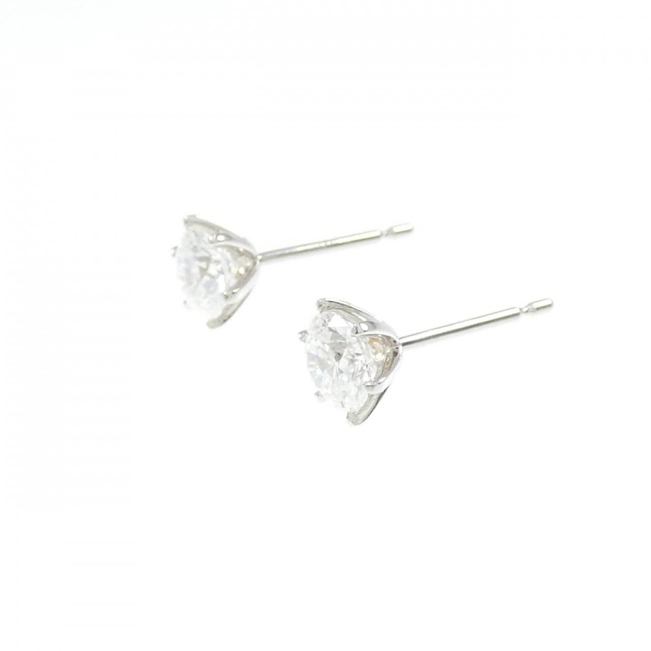 【リメイク】PT900/ST ダイヤモンド ピアス 0.534CT 0.539CT F SI1 EXT
