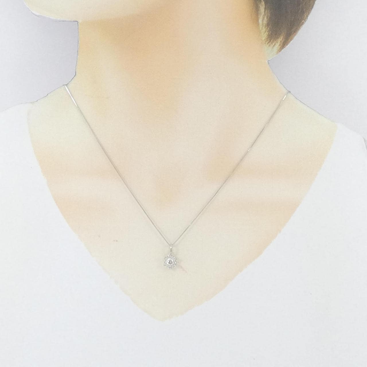 PT900/PT850 ダイヤモンド ネックレス 0.31CT