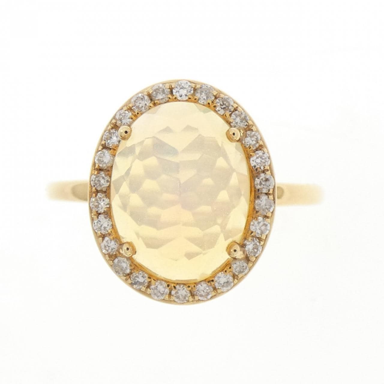 【新品】K18YG オパール リング 2.03CT