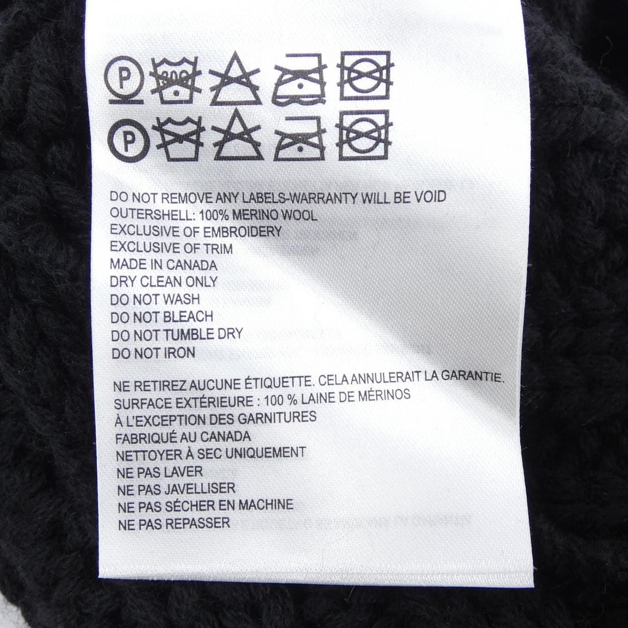 カナダグース CANADA GOOSE 6194L ニットキャップ