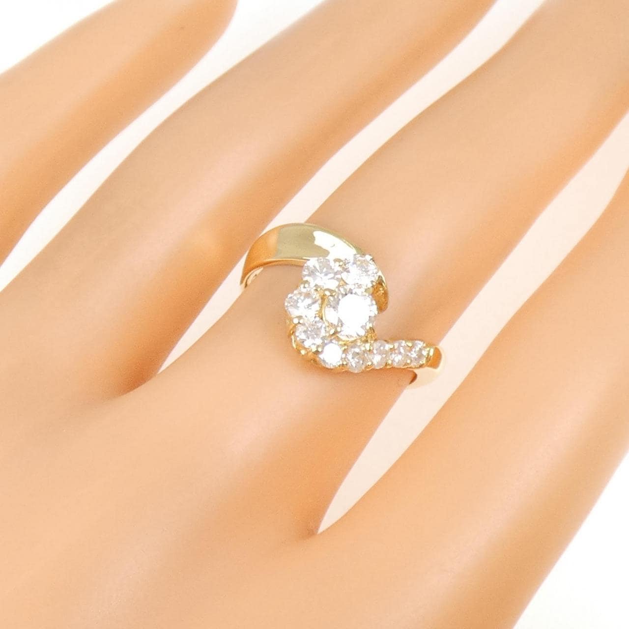 K18YG ダイヤモンド リング 0.31CT