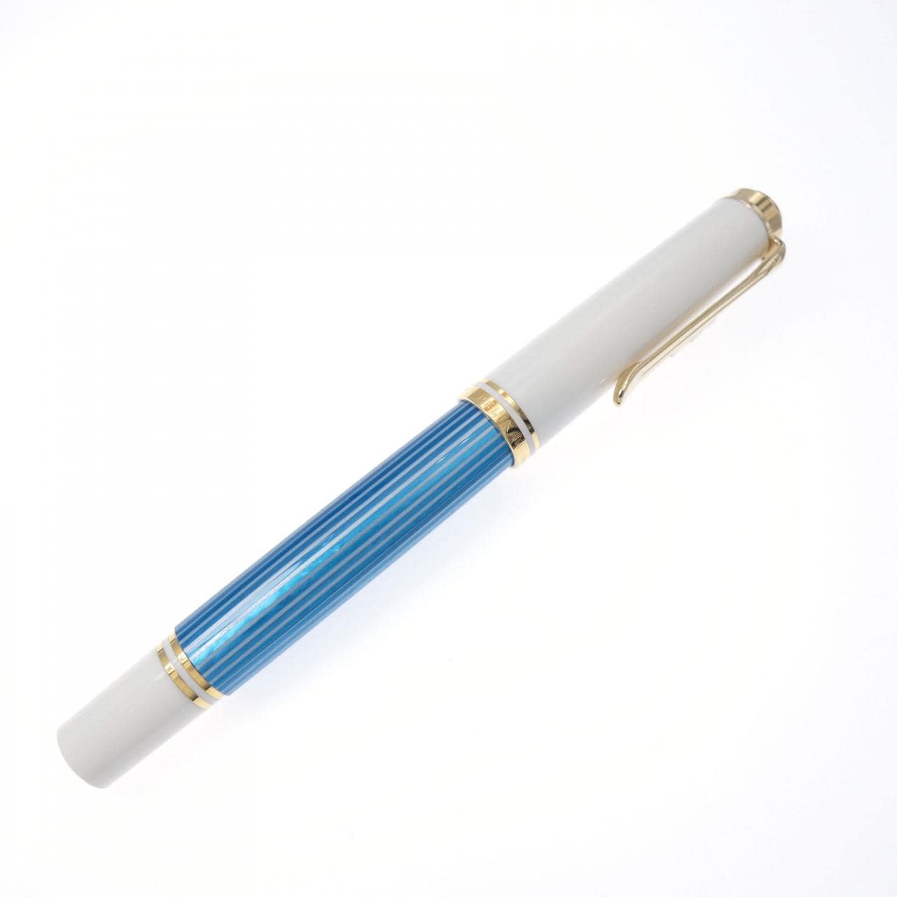 鹈鹕Superelain M600绿松石白钢笔