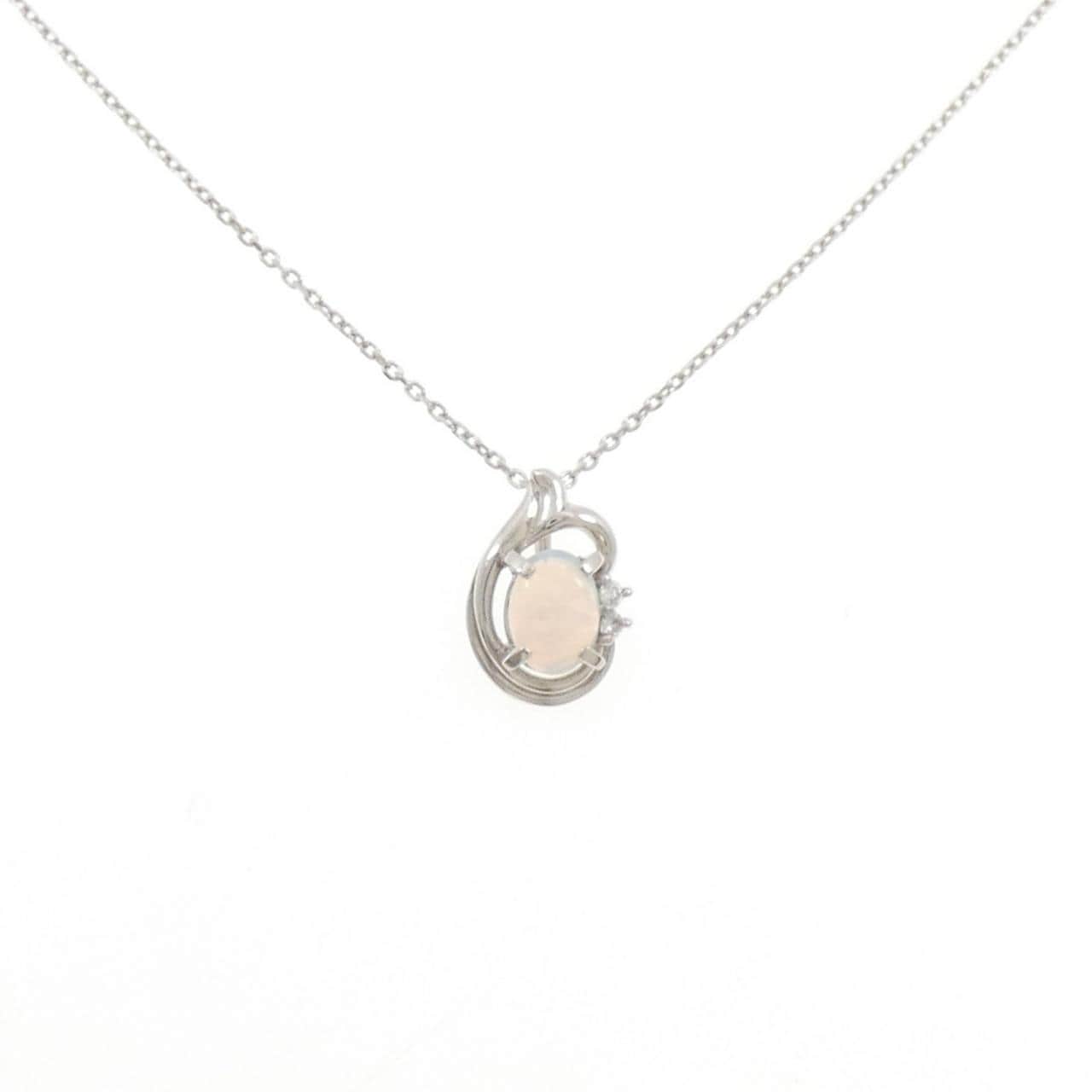 PT900/PT850 オパール ネックレス