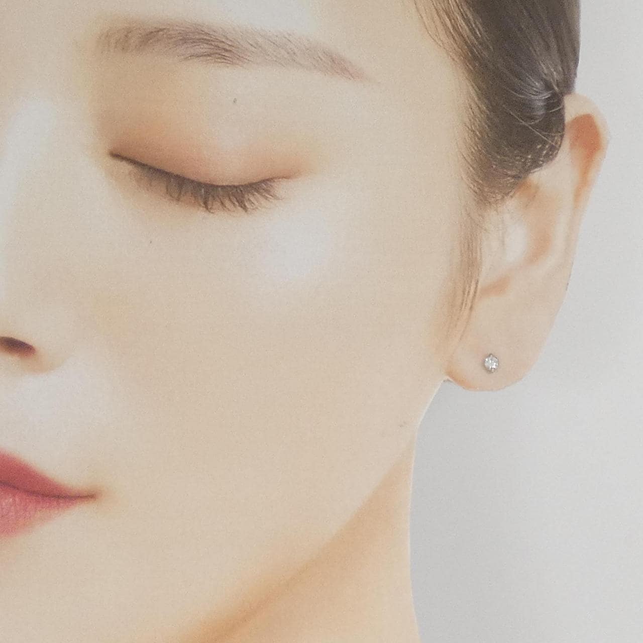 PT900 ダイヤモンド ピアス 0.16CT