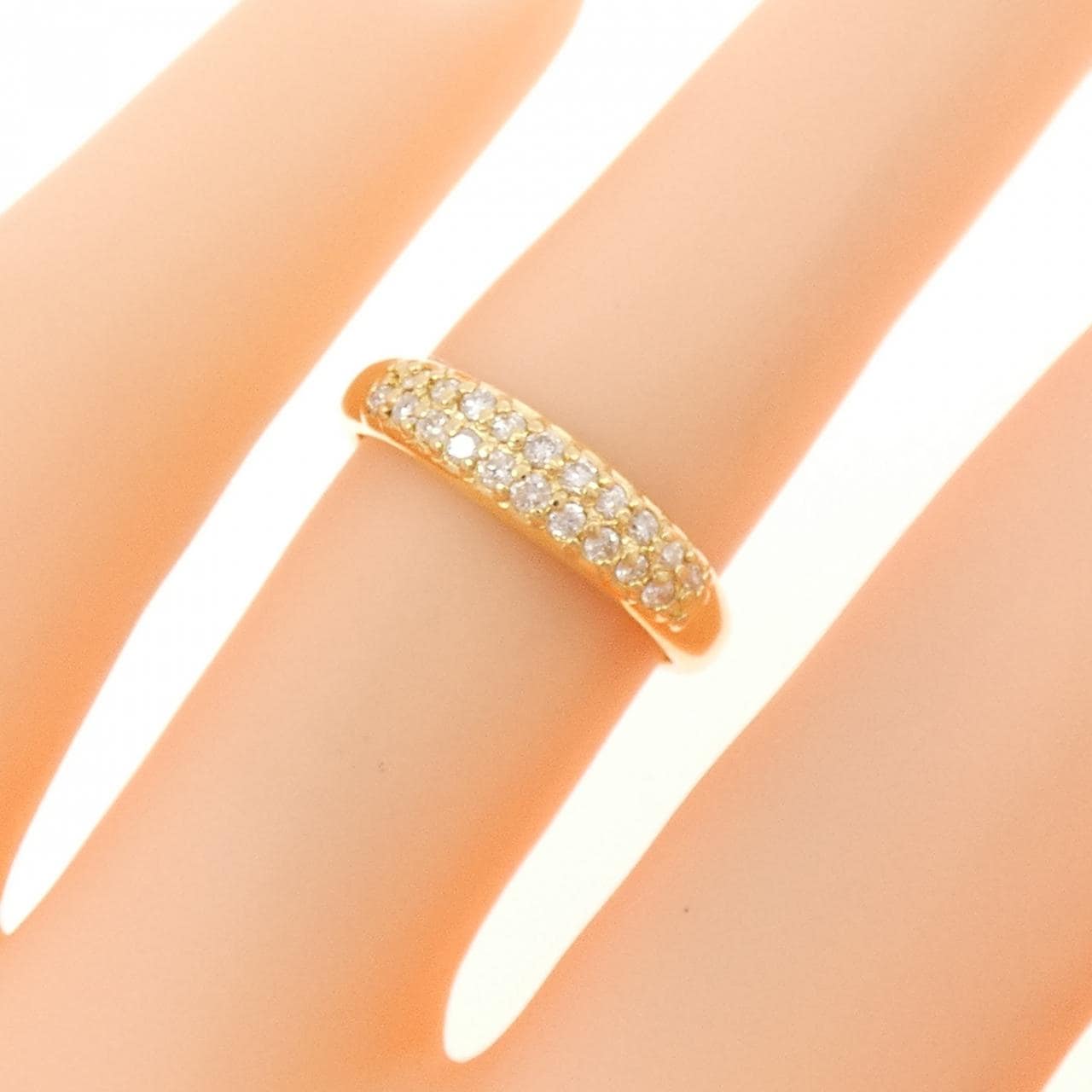 K18YG ダイヤモンド リング 0.16CT
