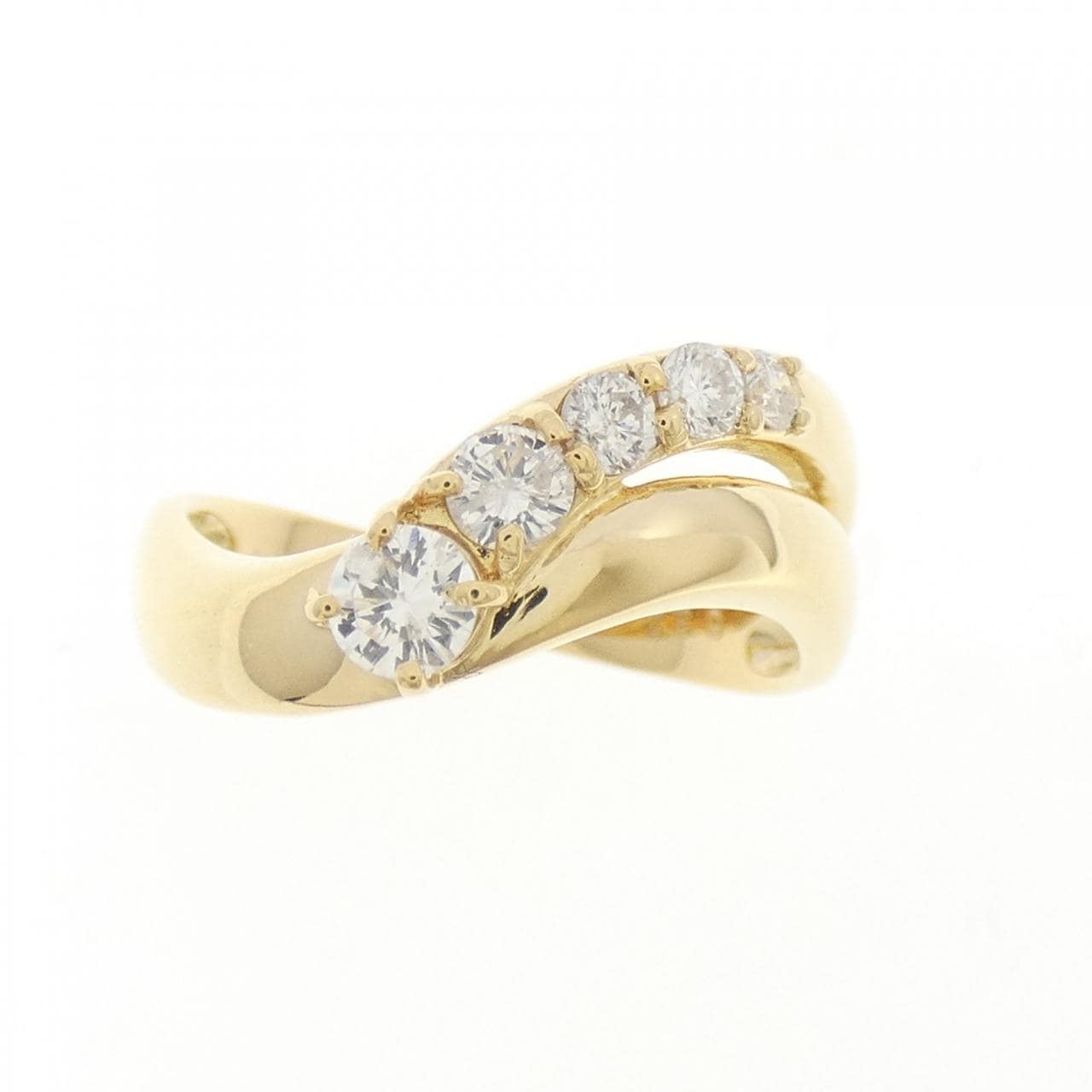 K18YG ダイヤモンド リング 0.32CT