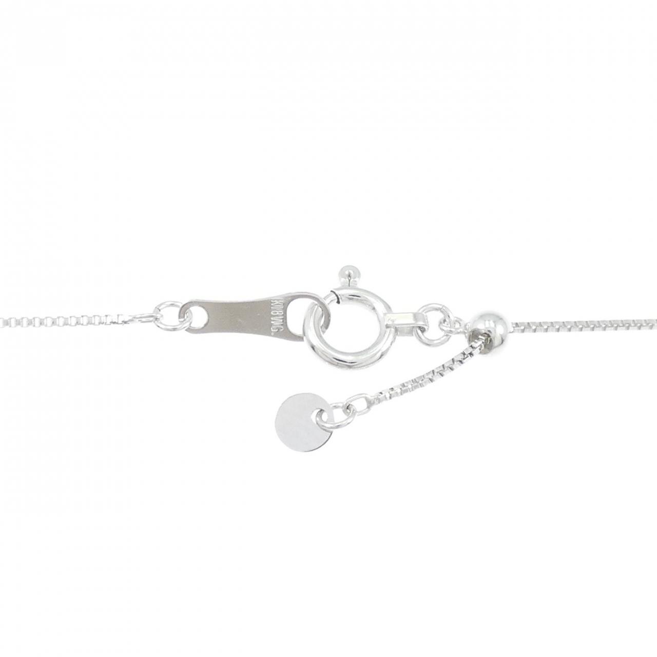 K18WG ダイヤモンド ネックレス 0.40CT