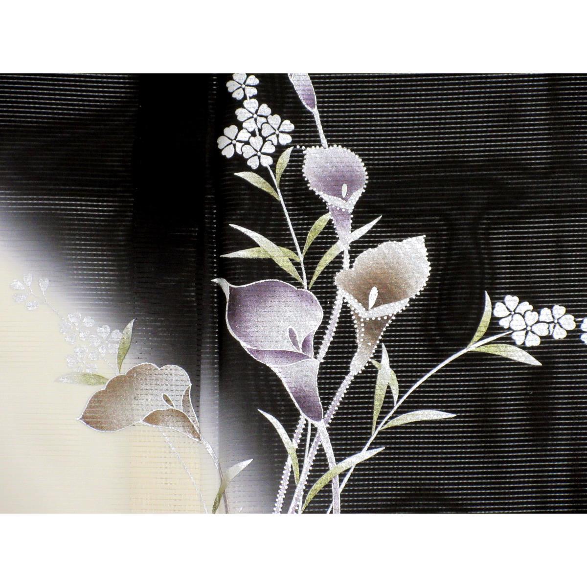 【新品】単衣　駒絽訪問着　金彩友禅ボカシ染