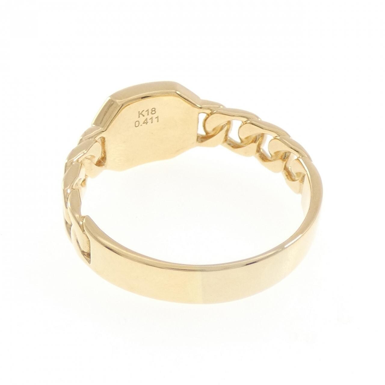 K18YG ダイヤモンド リング 0.411CT