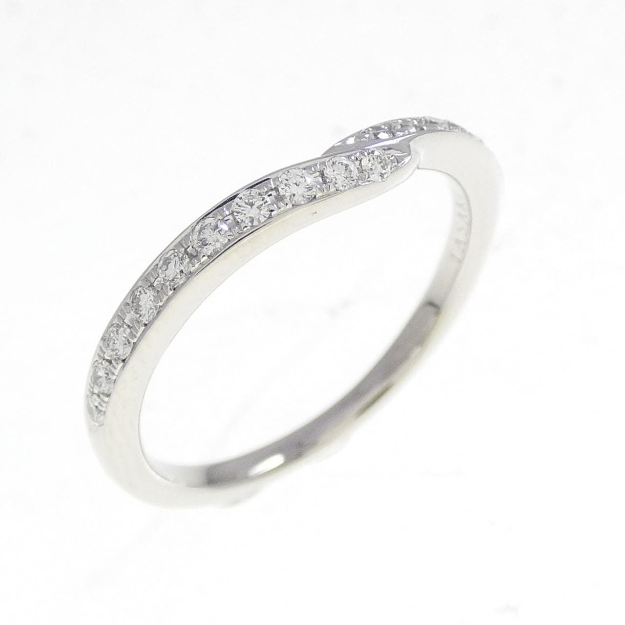 タサキ スティーレ デュアル パヴェ ライン リング 0.11CT