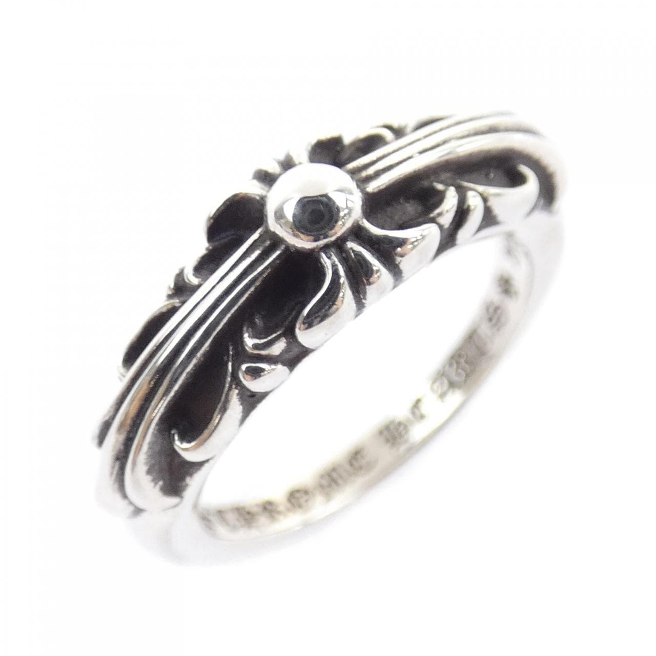 クロムハーツ CHROME HEARTS BABY CLSC FLORAL CRS ベイビークラシックフローラルクロス 207146023SLVXXX001 RING