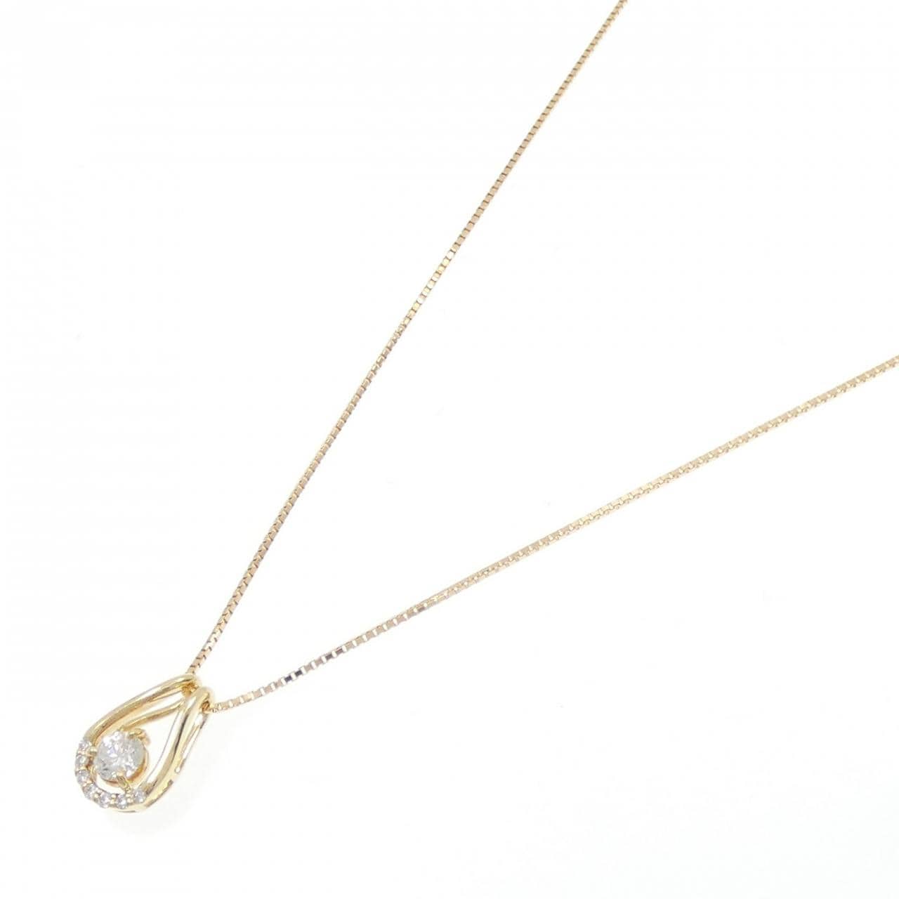 K18YG ダイヤモンド ネックレス 0.202CT