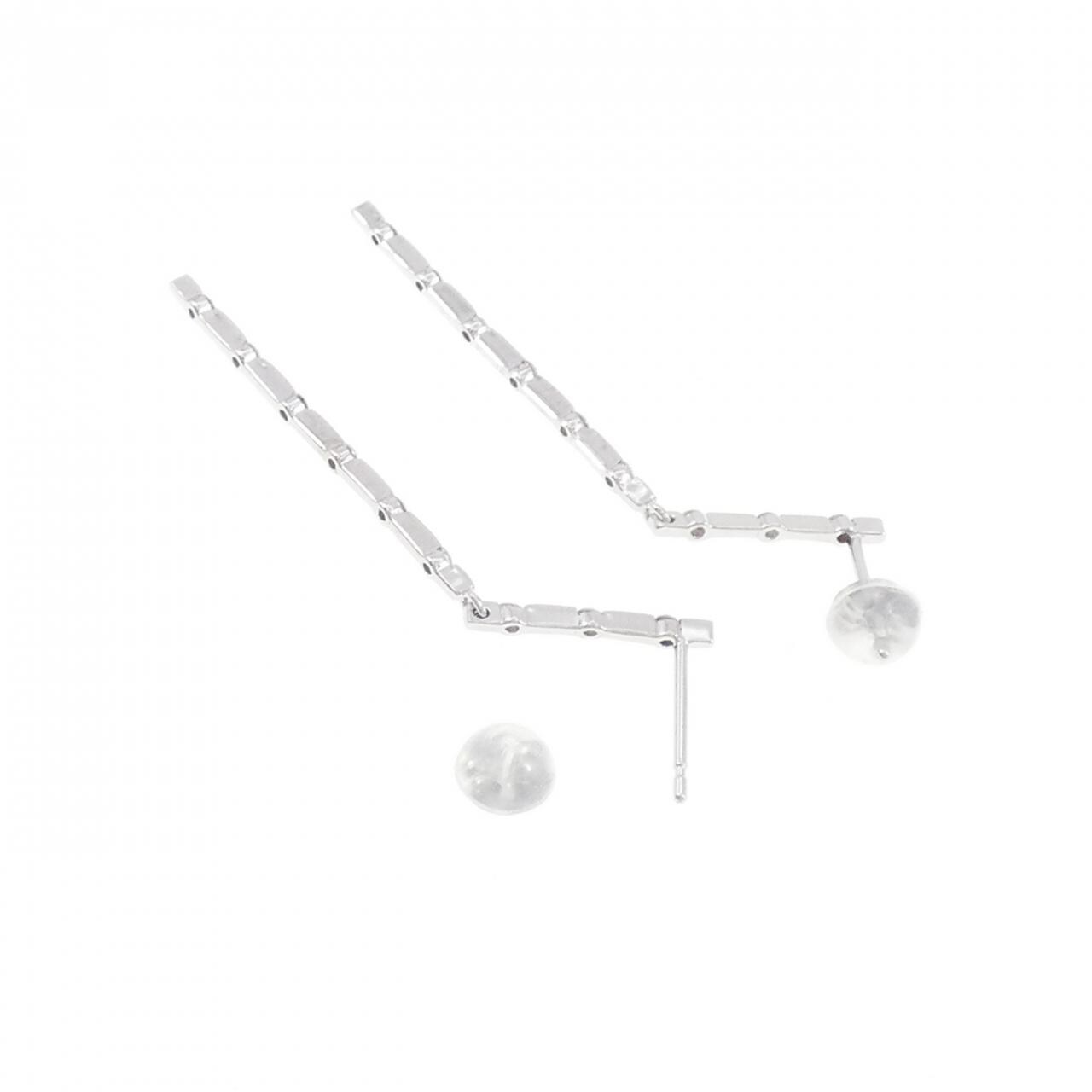 K18WG ダイヤモンド ピアス 0.30CT