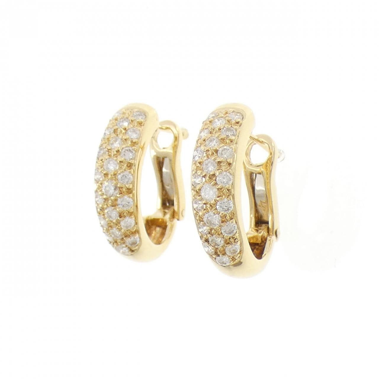 750YG ダイヤモンド ピアス