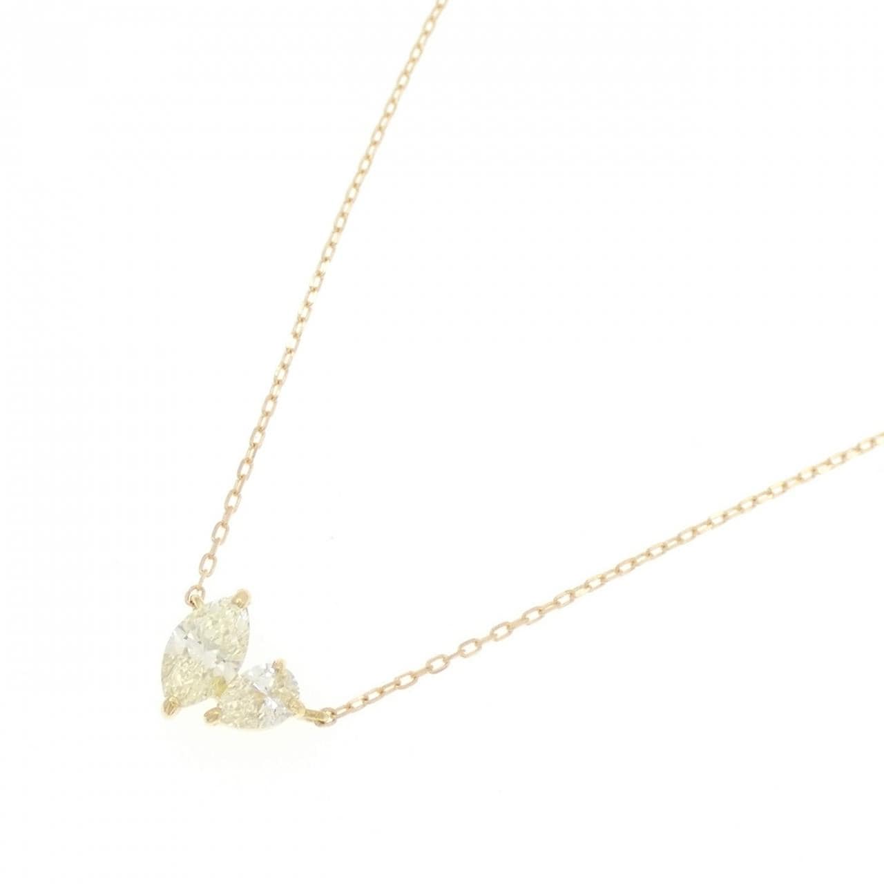 [BRAND NEW] K18YG Diamond necklace 0.30CT