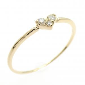 【リメイク】K18YG ハート ダイヤモンド リング 0.05CT