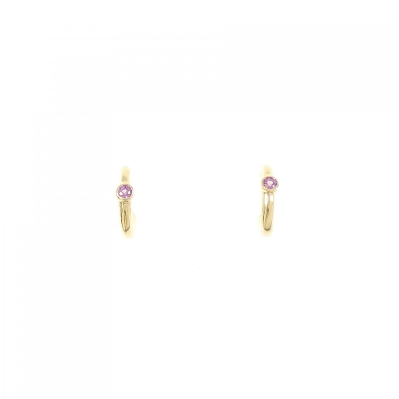 K18YG ガーネット ピアス