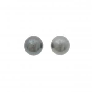 K14WG 黒蝶パール ピアス 11.2mm
