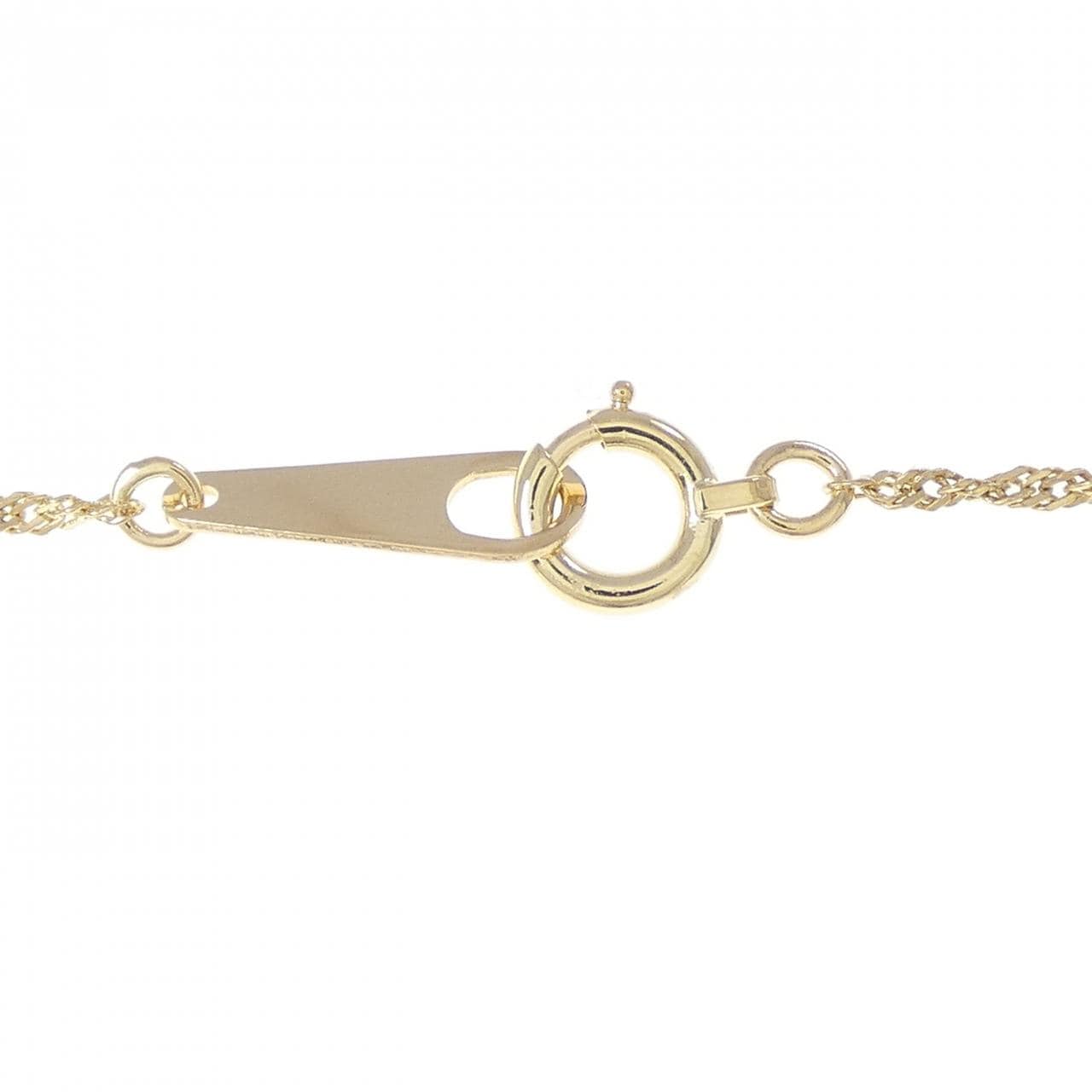 K18スリーカラー(枠) コイン ネックレス