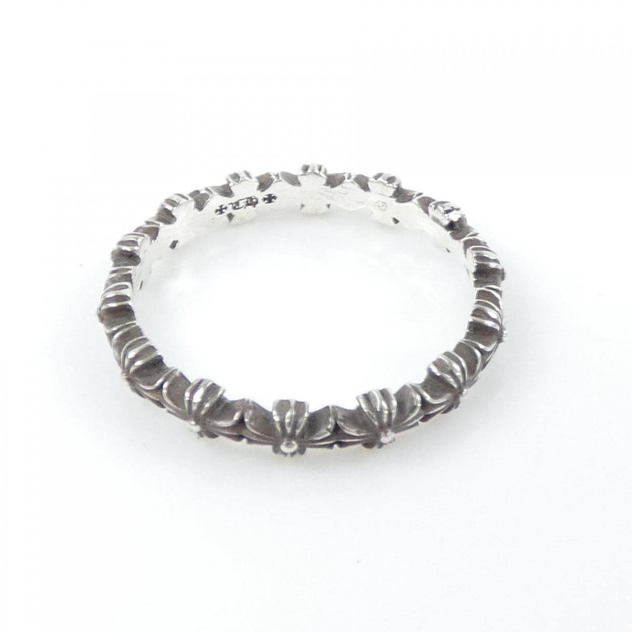 クロムハーツ CHROME HEARTS TINY E CH PLS BAND 207192003SLV RING