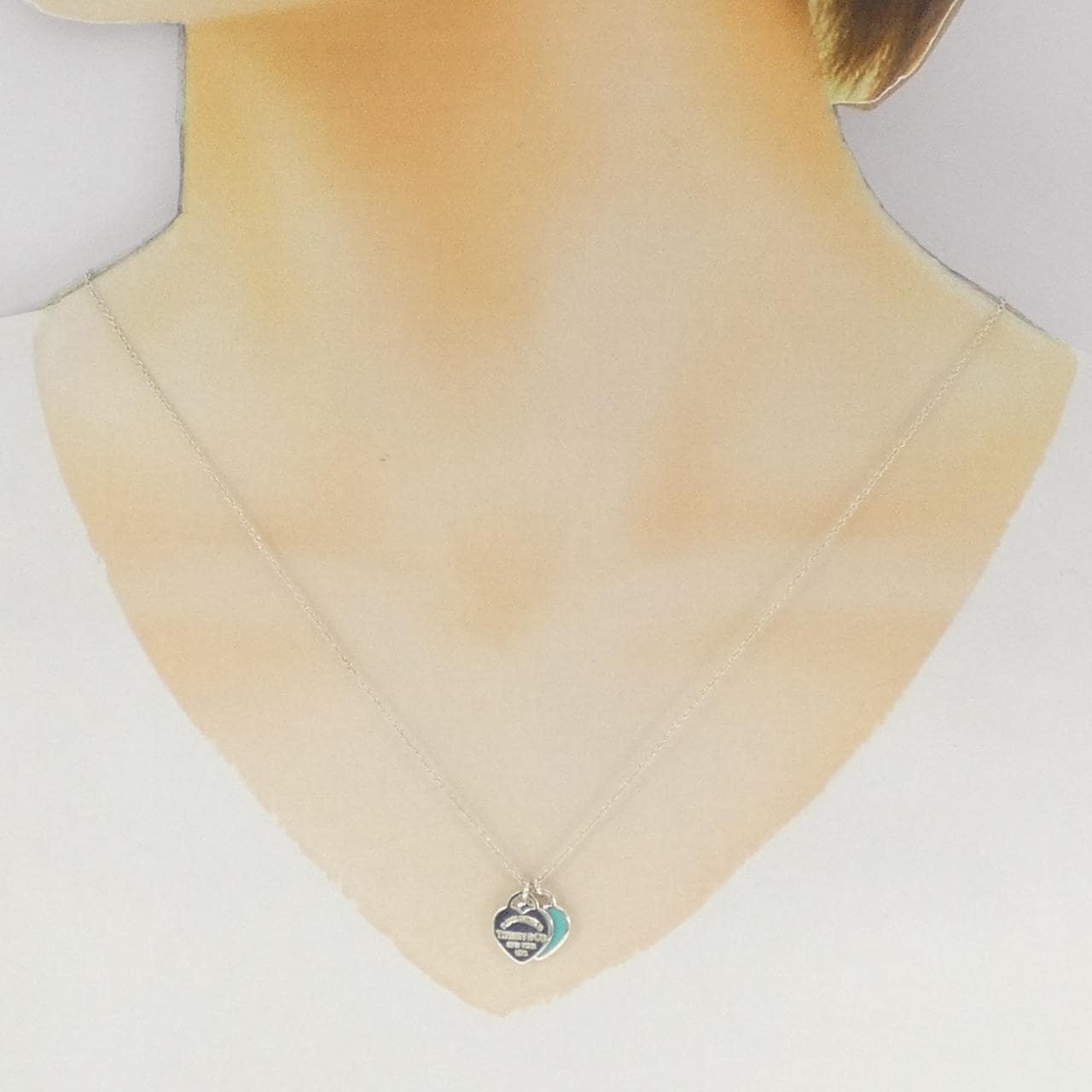 ティファニー リターントゥティファニー ミニ ダブル ハートタグ ネックレス