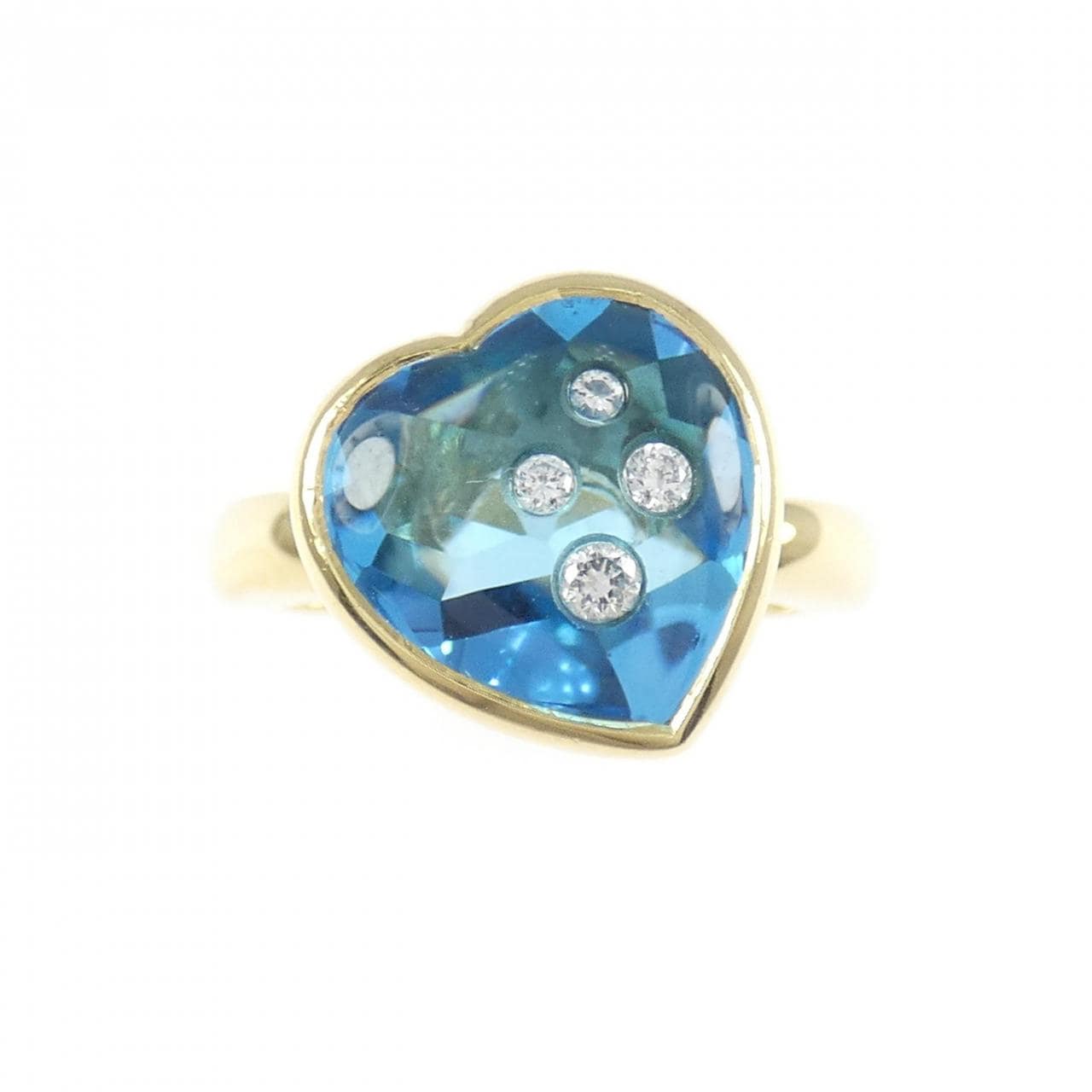 K18YG ブルートパーズ リング