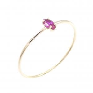 アガット 合成ルビー リング