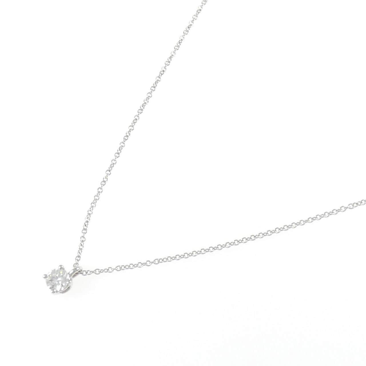 ティファニー ソリティア ネックレス 0.27CT F VVS1 EXT
