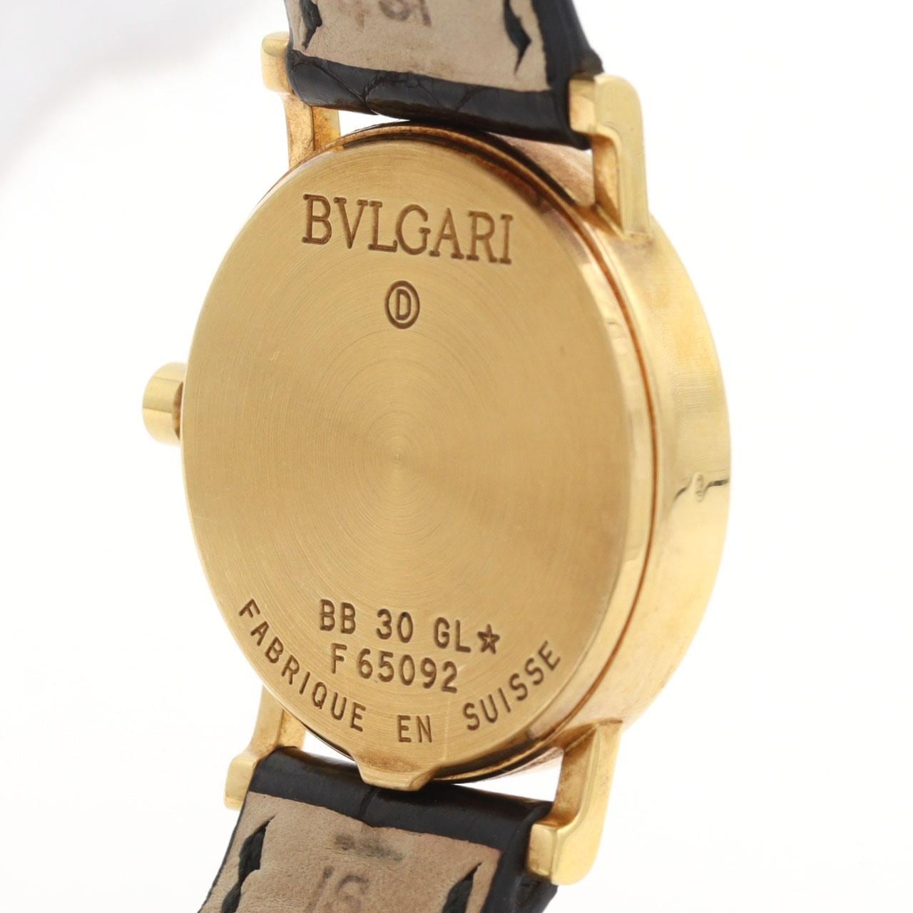 【ノーメンテナンス還元価格】ブルガリ ブルガリブルガリ YG BB30GL YG クォーツ