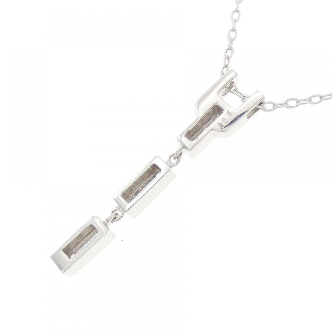 K18WG ダイヤモンド ネックレス 0.09CT