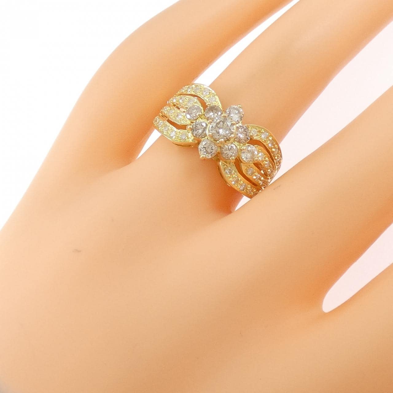 K18YG ダイヤモンド リング 1.00CT