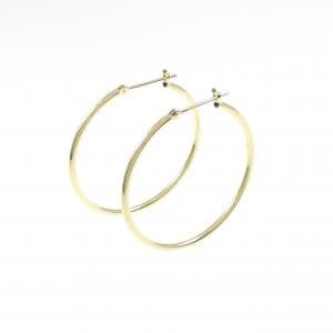 K18YG hoop earrings