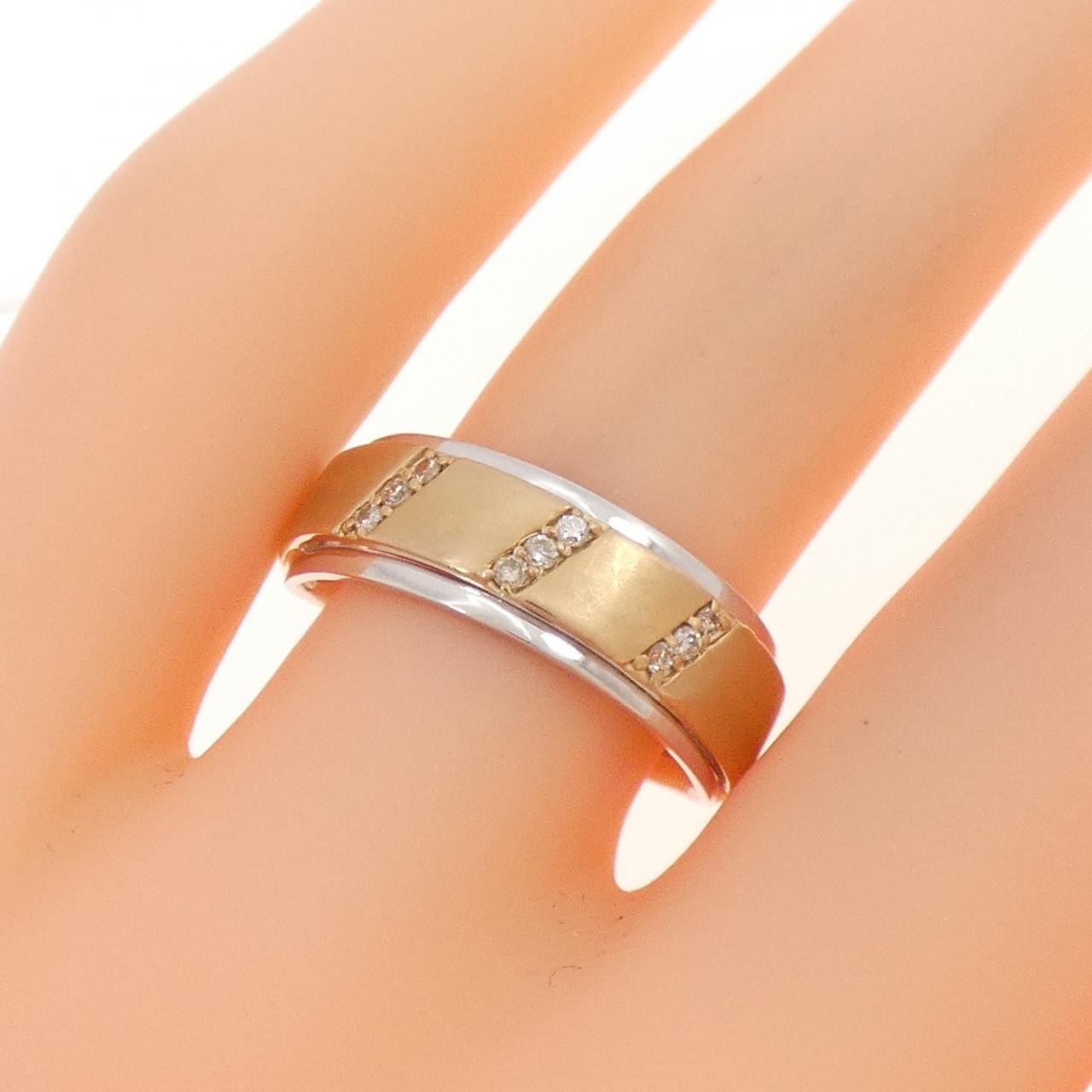 K18WG/K18PG ダイヤモンド リング 0.07CT