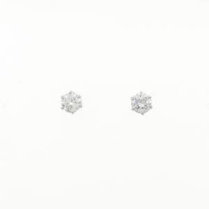 PT900 ダイヤモンド ピアス 0.304CT 0.309CT E SI2 VG