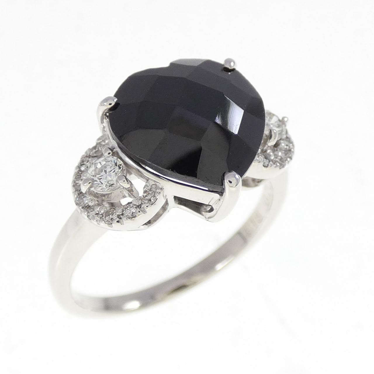 K18WG ハート スピネル リング 4.18CT
